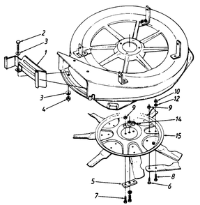 30 Inch Mulching Kit Diagram and Parts List for 093 (190100)(1991) Cub Cadet Lawn Tractor Accessories